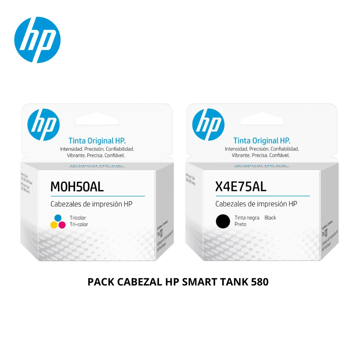 PACK CABEZALES HP PARA SMART TANK 580 (M0H50AL-X4E75AL) - 1