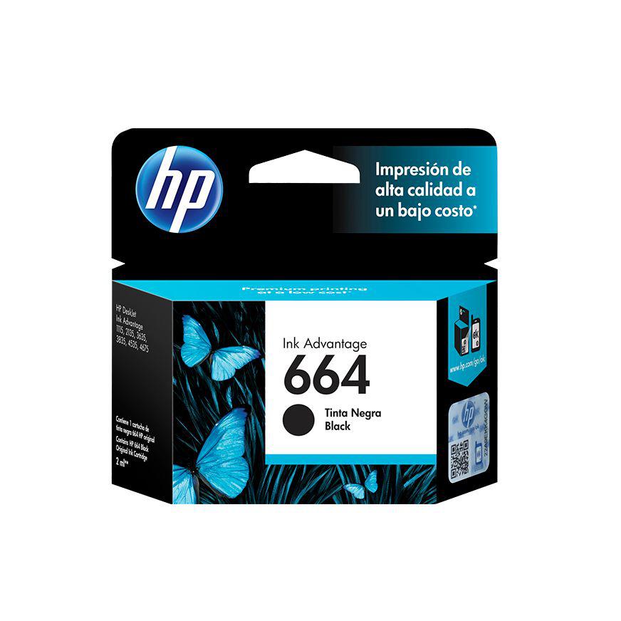 TINTA HP 664 NEGRO F6V29AL 120 PAGINAS - 1