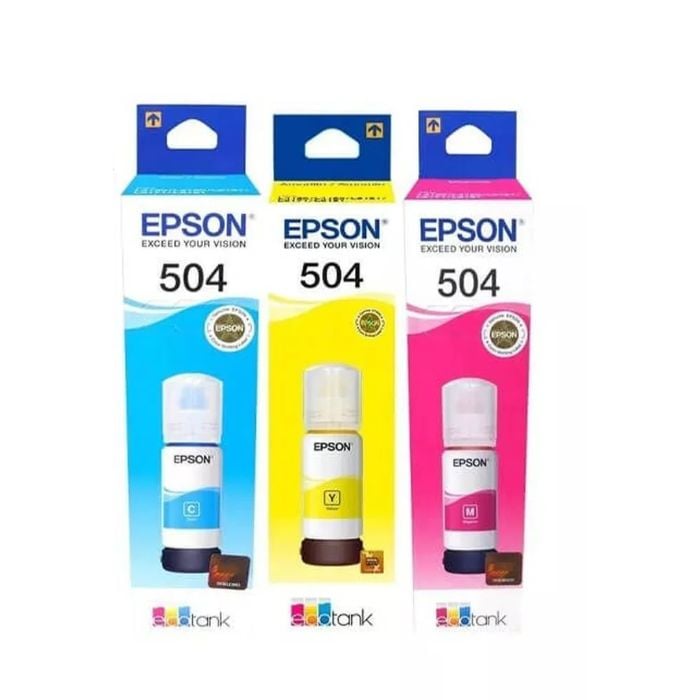 TINTA EPSON 504 COMBO PACK X3 COLORES CMY T504 - 1