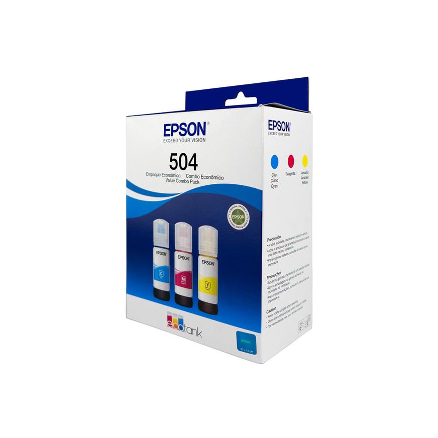 TINTA EPSON 504 COMBO PACK X3 COLORES CMY T504 - 2