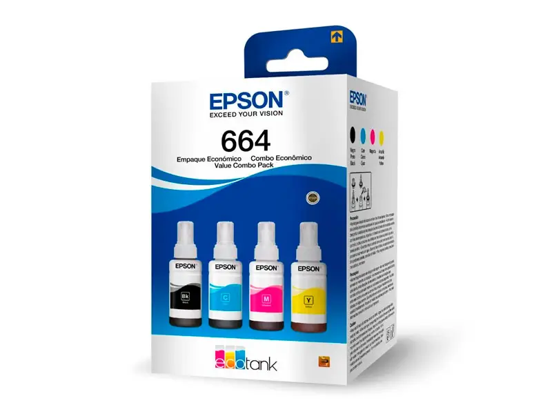 TINTA EPSON 664 COMBO PACK COMPLETO T664 - 1