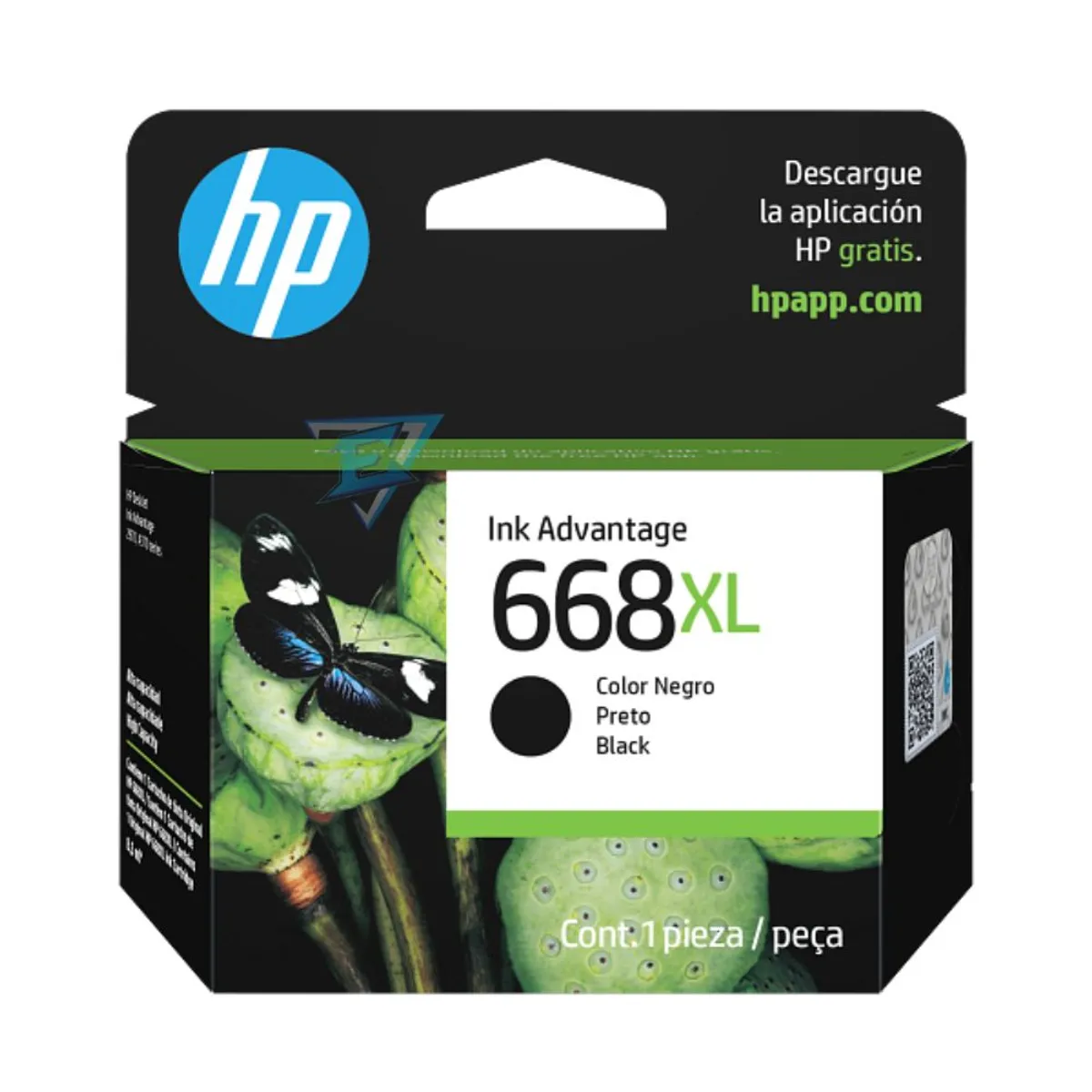 TINTA HP 668XL NEGRO (7FP39VL) (DJ 2975 / 4375) - 2
