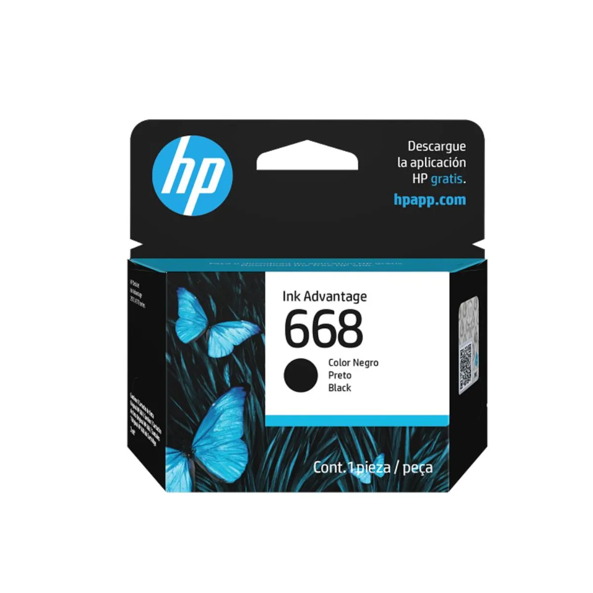 CARTUCHO DE TINTA HP 668 NEGRO 7FP37VL DJ 2975 / 4375 - 2