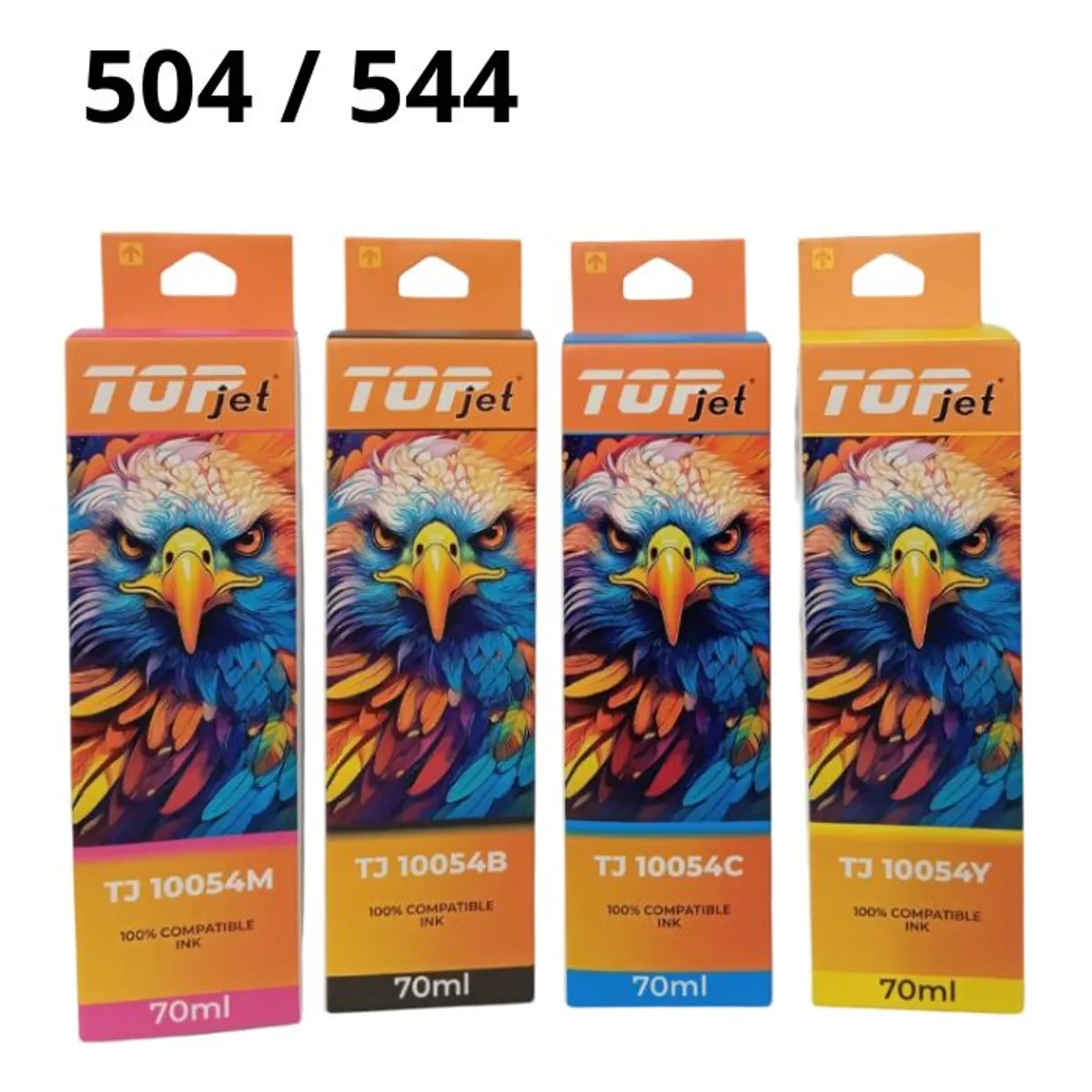 TINTA COMPATIBLE EPSON 544 (T544) NEGRO Y COLORES - 1