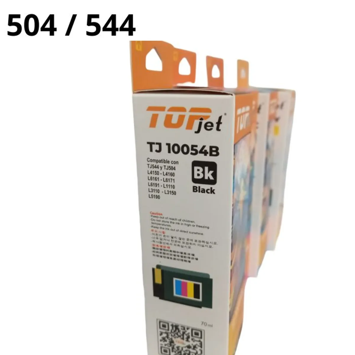 TINTA COMPATIBLE EPSON 544 (T544) NEGRO Y COLORES - 2