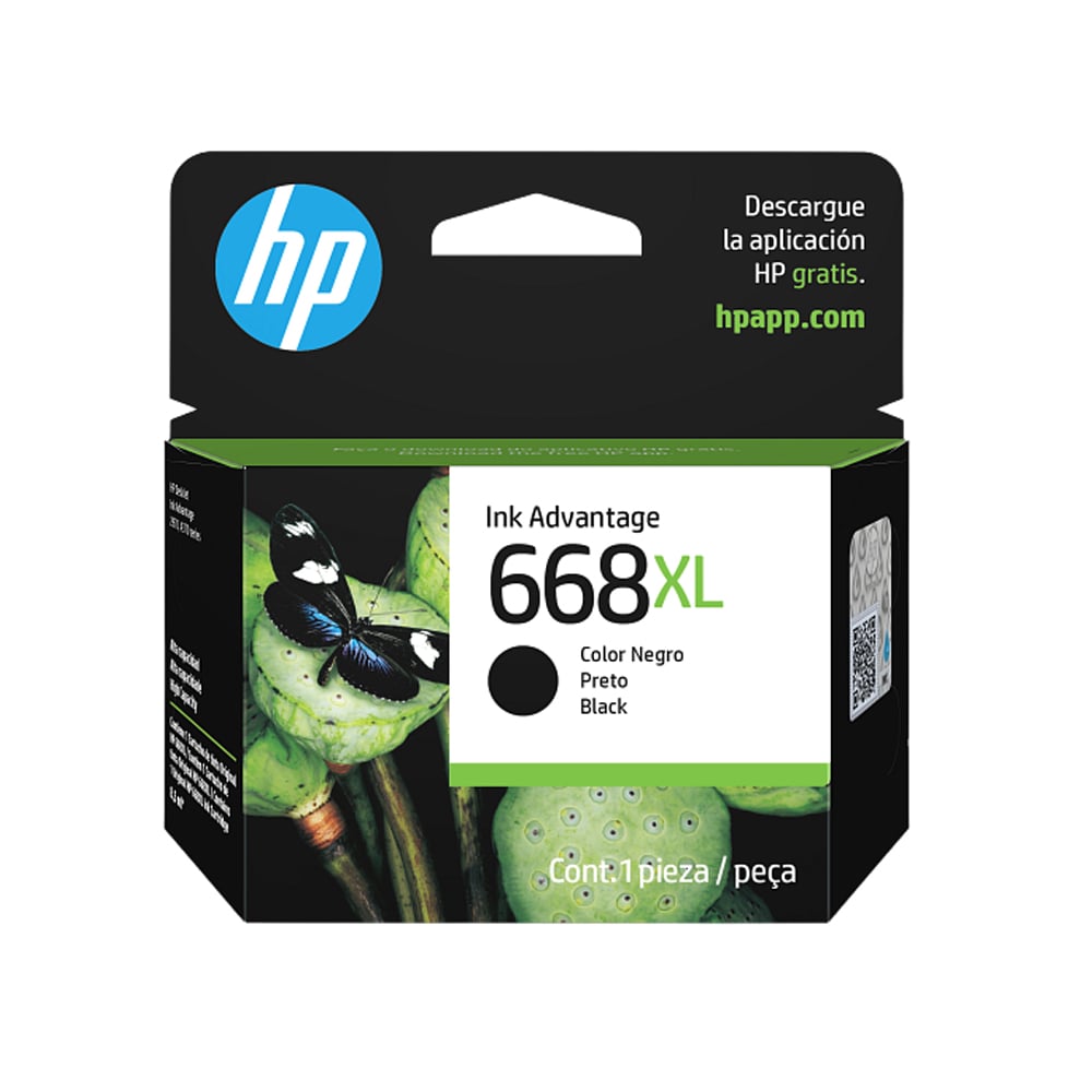 CARTUCHO DE TINTA HP 668XL NEGRO 7FP39VL PARA DJ 2975 4375 - 1