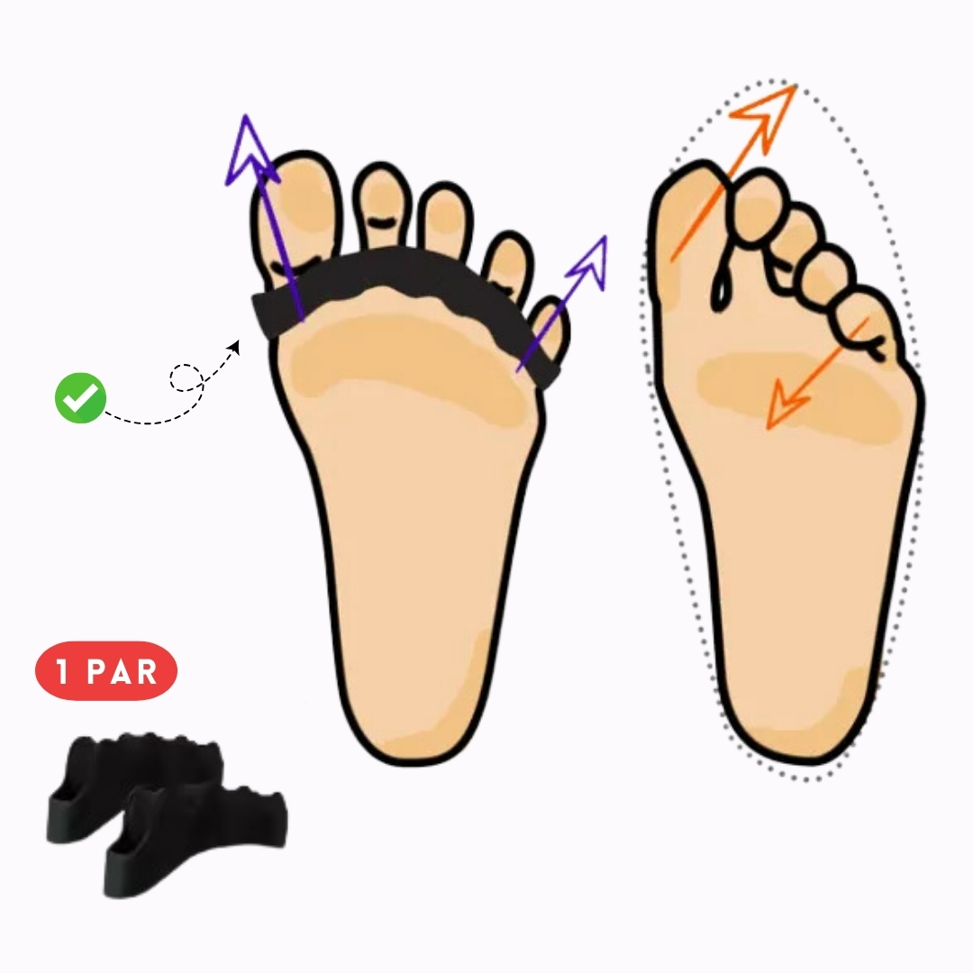 CORRECTOR SEPARADOR DE DEDOS HALLUX Y GARRA ADULTOS - 2
