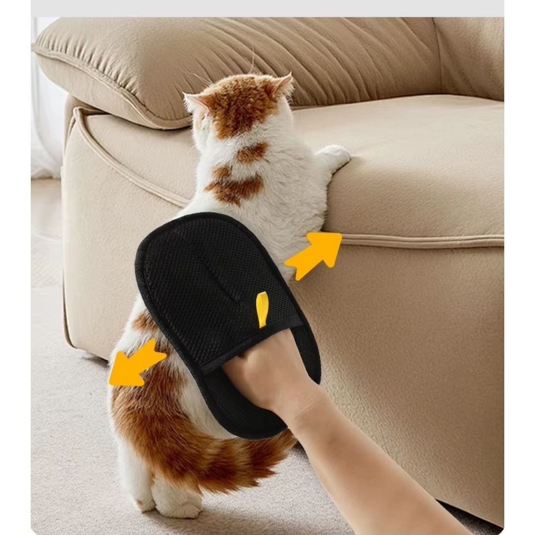 GUANTE QUITA PELOS DE MASCOTAS Y MUEBLES - 1
