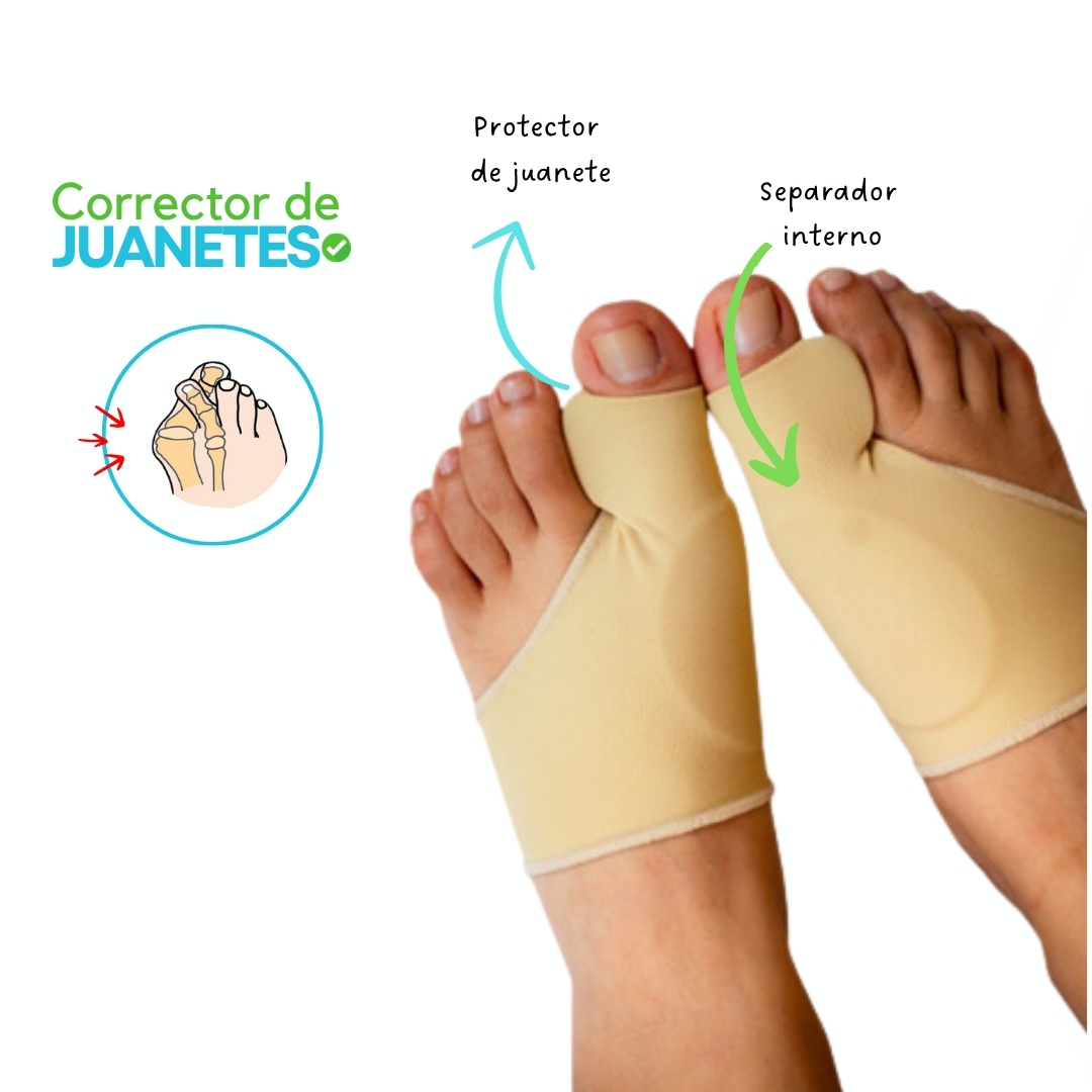 CORRECTOR DE JUANETES BEIGE CON SEPARADOR INTERNO - 2