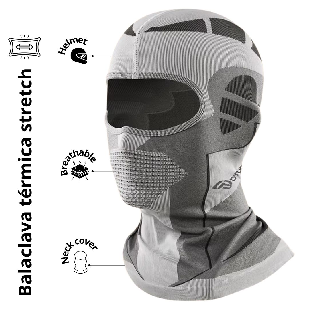 BALACLAVA TÉRMICA DEPORTIVA Y MOTOCICLISTA - GRIS - 1