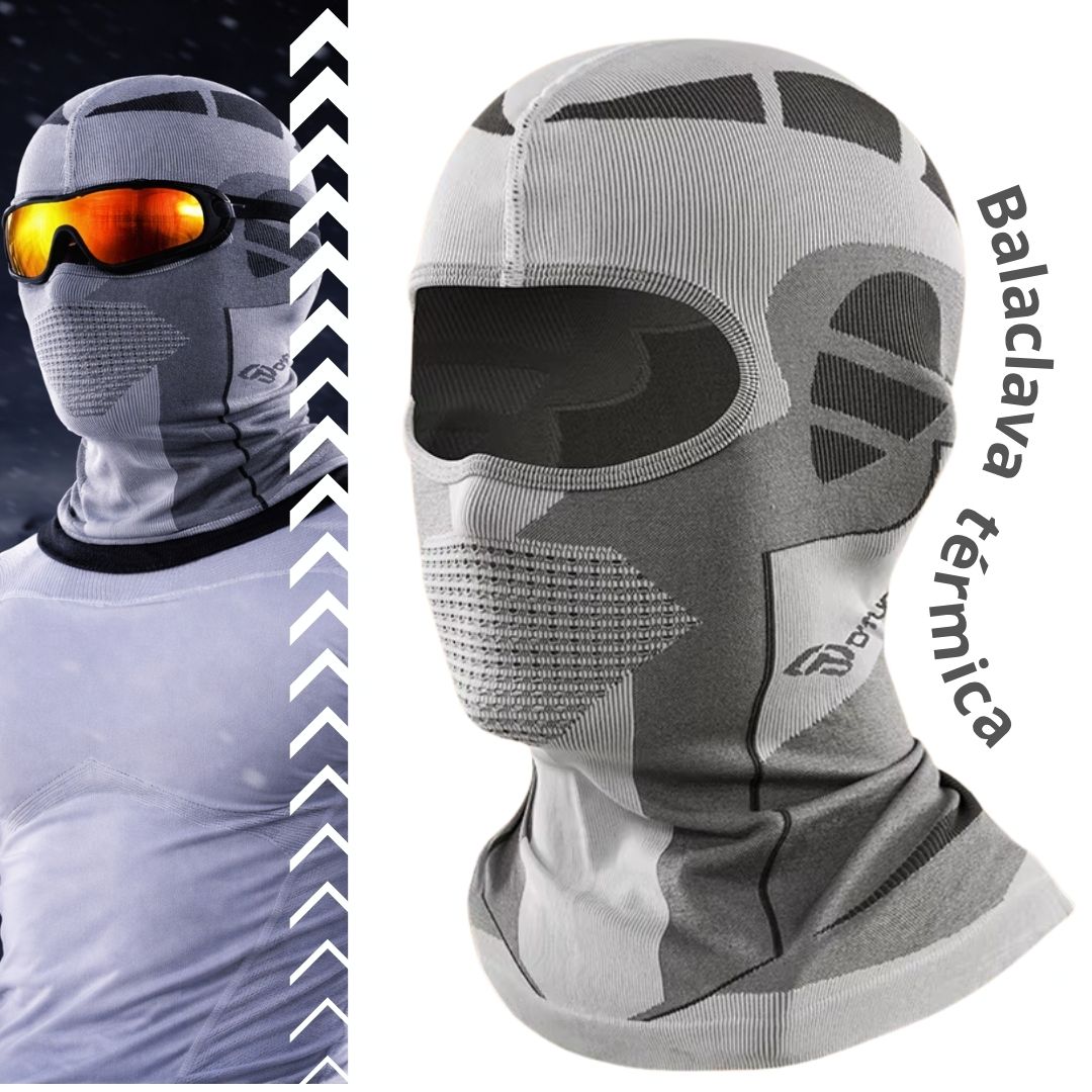 BALACLAVA TÉRMICA DEPORTIVA Y MOTOCICLISTA - GRIS - 2