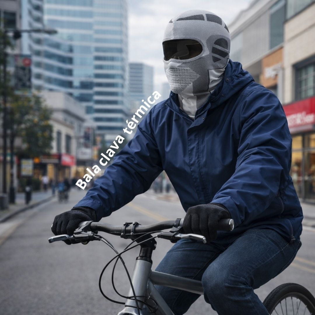 BALACLAVA TÉRMICA DEPORTIVA Y MOTOCICLISTA - GRIS - 6