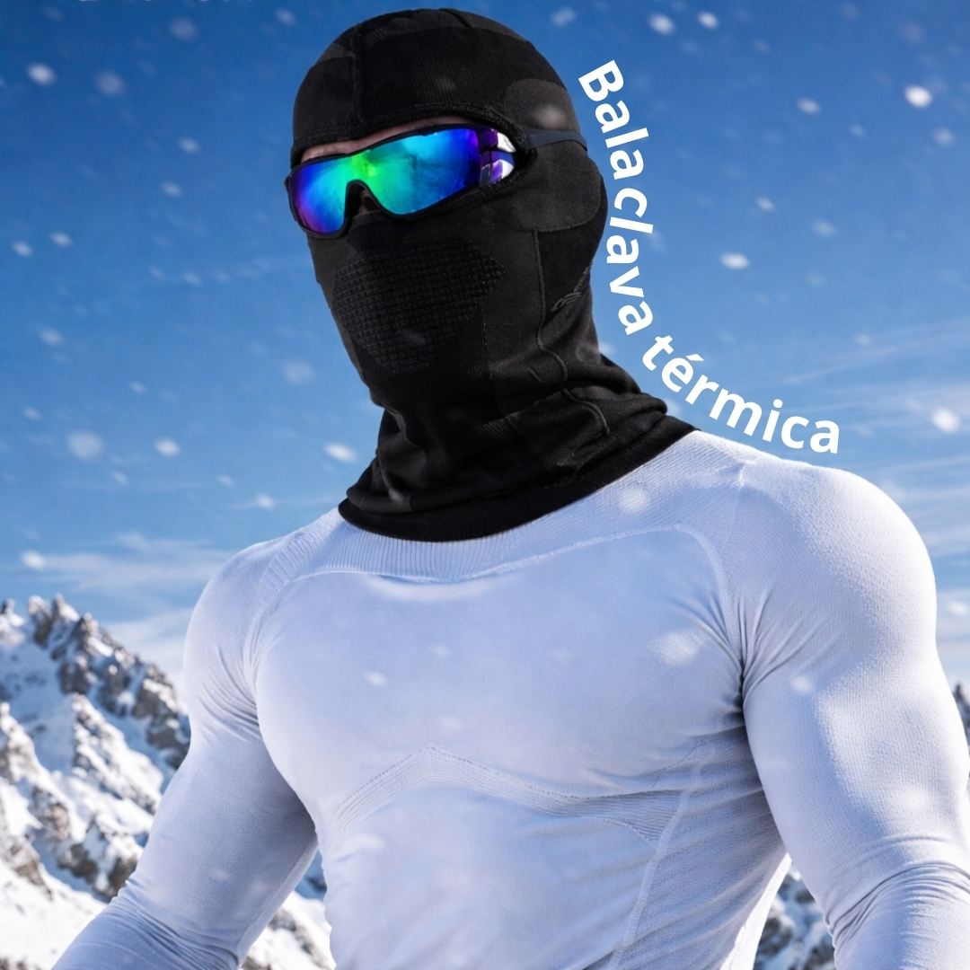 BALACLAVA TERMICA DEPORTE MOTOCICLISMO - NEGRO - 3