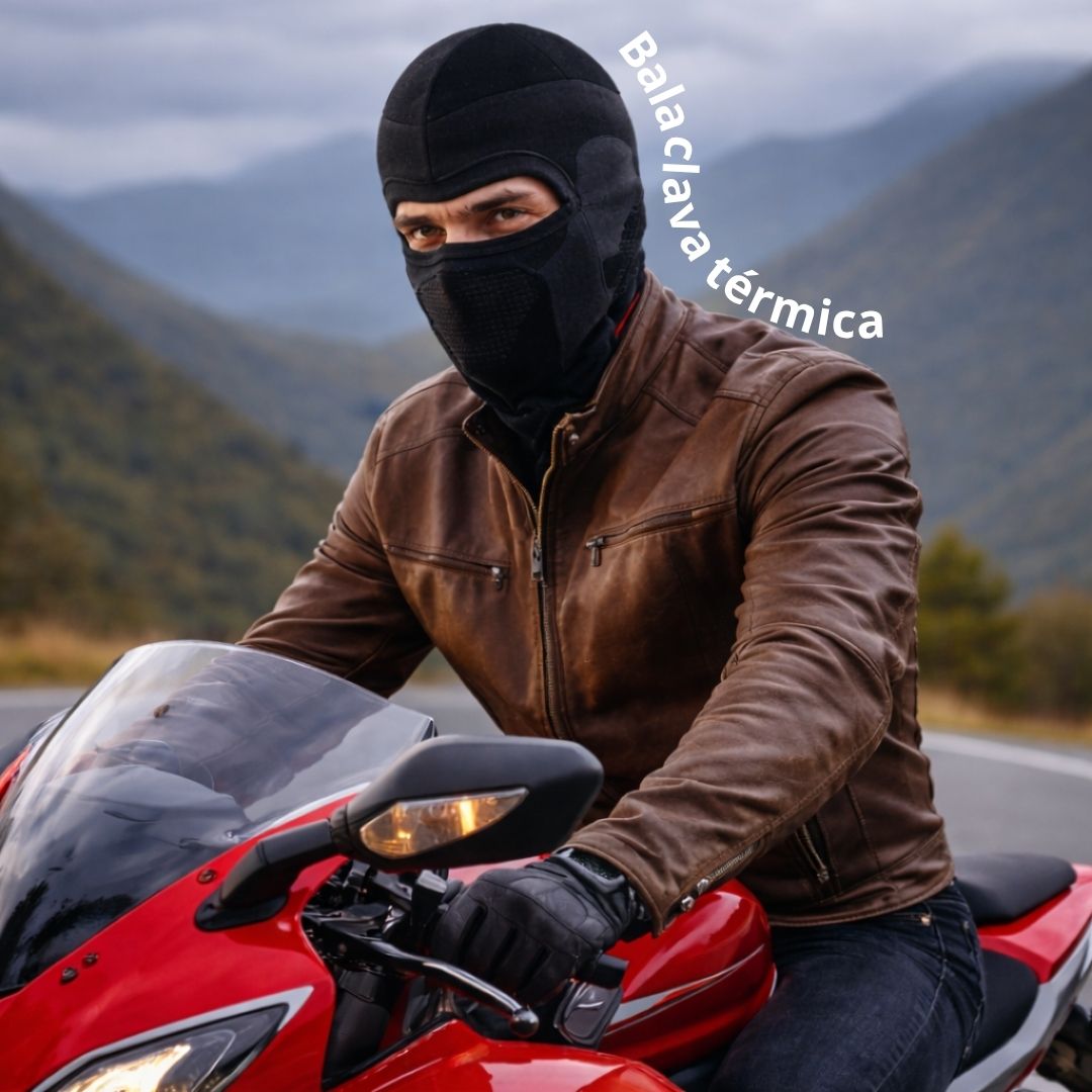 BALACLAVA TERMICA DEPORTE MOTOCICLISMO - NEGRO - 4