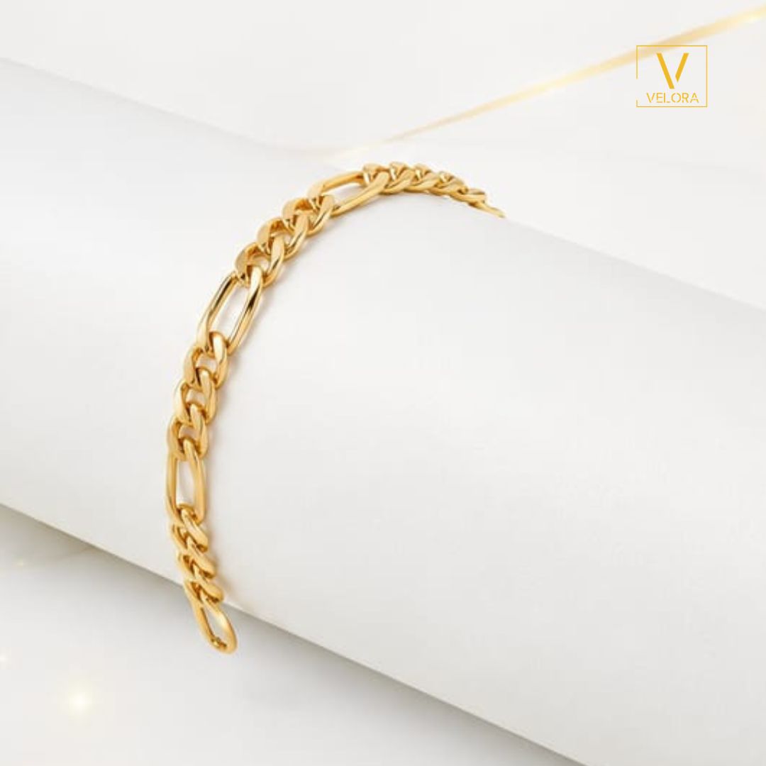 PULSERA MUJER TIPO CARTIER DORADO CON ENCHAPE DE ORO 18K - 1