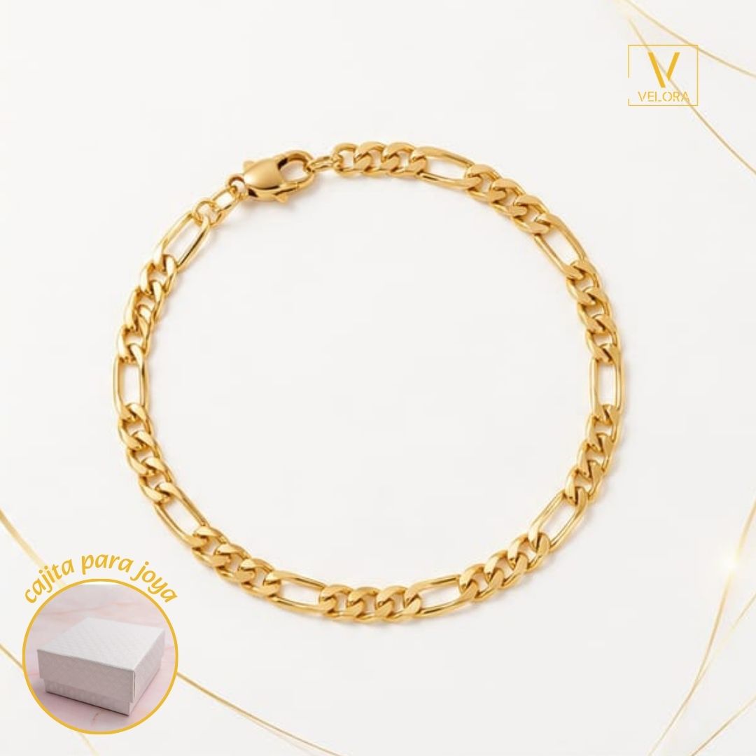 PULSERA MUJER TIPO CARTIER DORADO CON ENCHAPE DE ORO 18K - 2