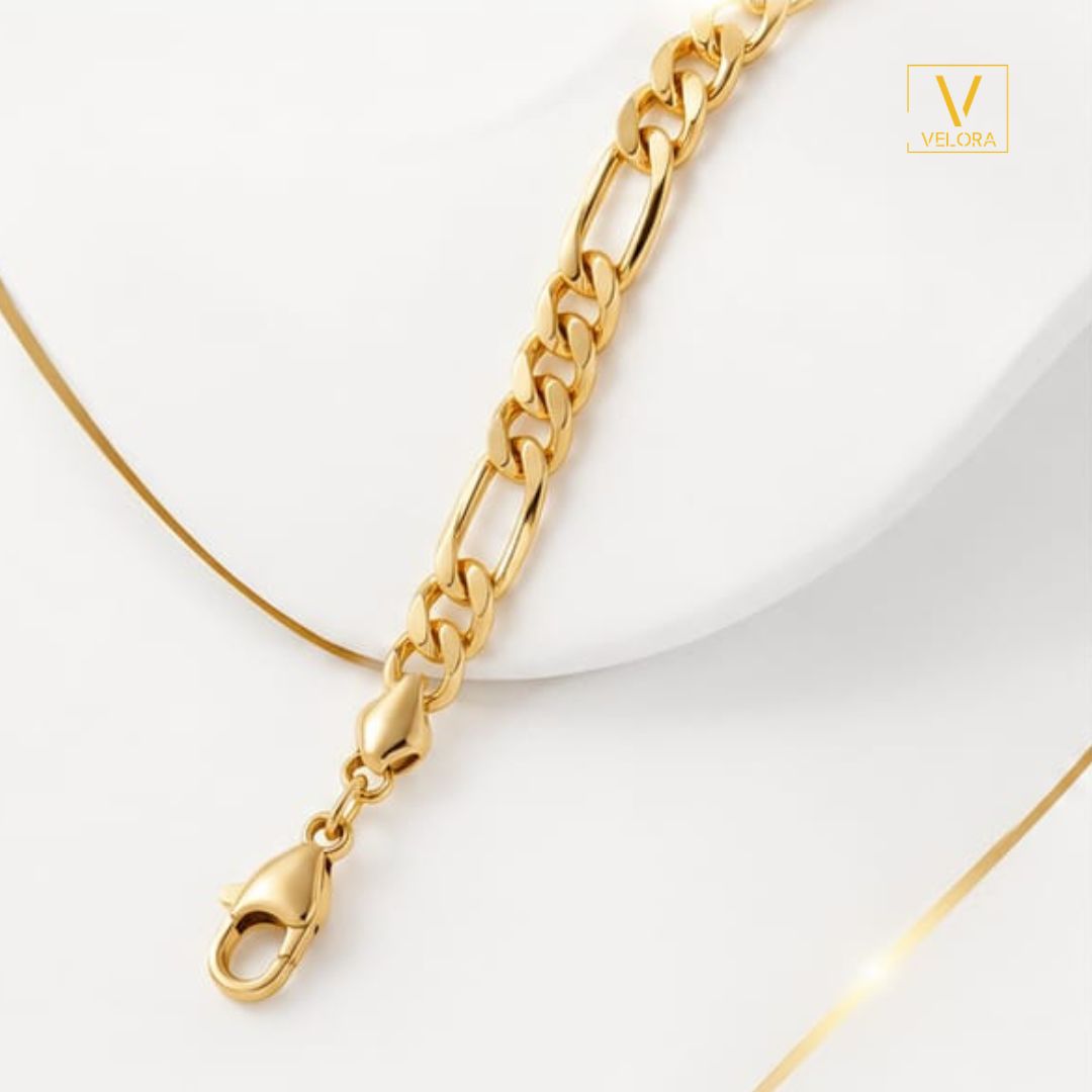 PULSERA MUJER TIPO CARTIER DORADO CON ENCHAPE DE ORO 18K - 3