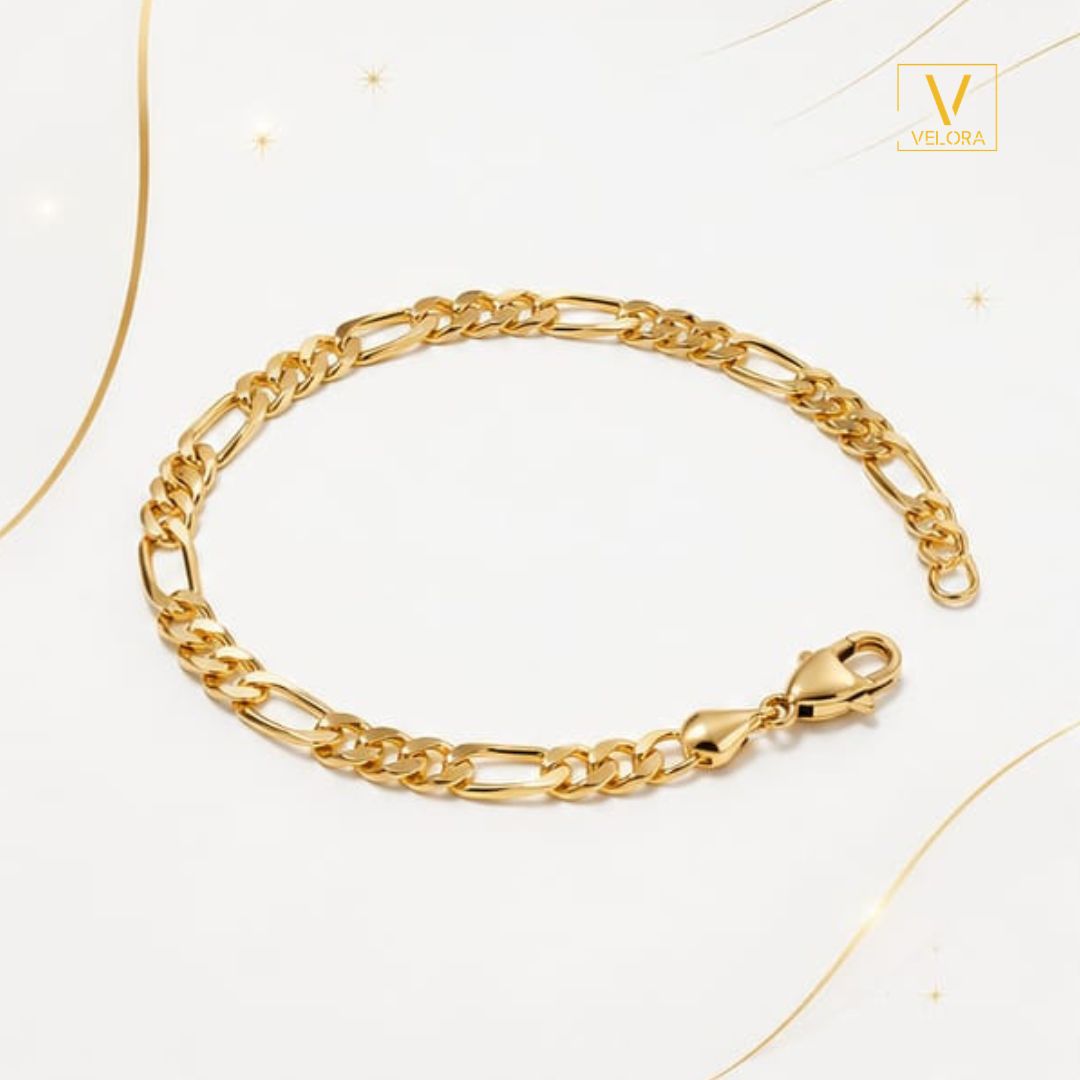PULSERA MUJER TIPO CARTIER DORADO CON ENCHAPE DE ORO 18K - 4