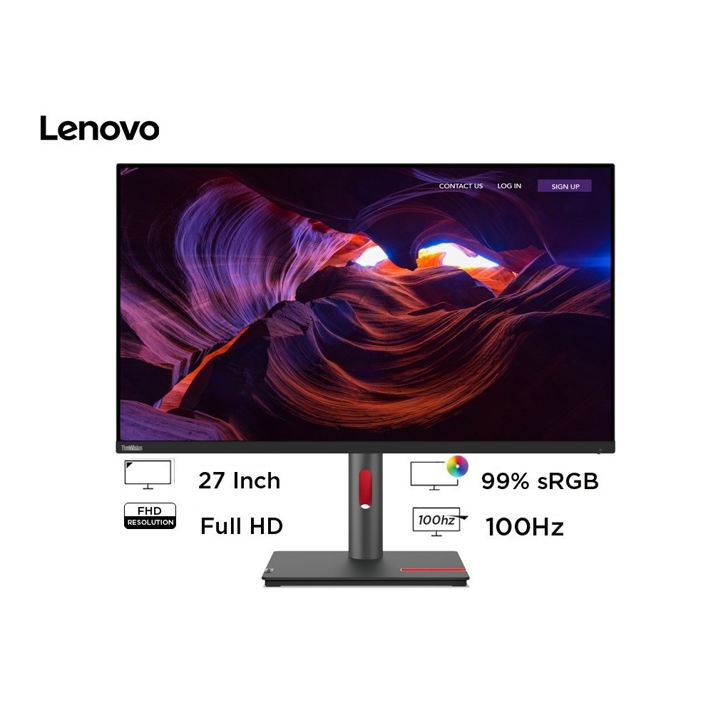 MONITOR LENOVO THINKVISION S27I-30, 27' WLED FHD IPS, 100HZ, 4MS - 2