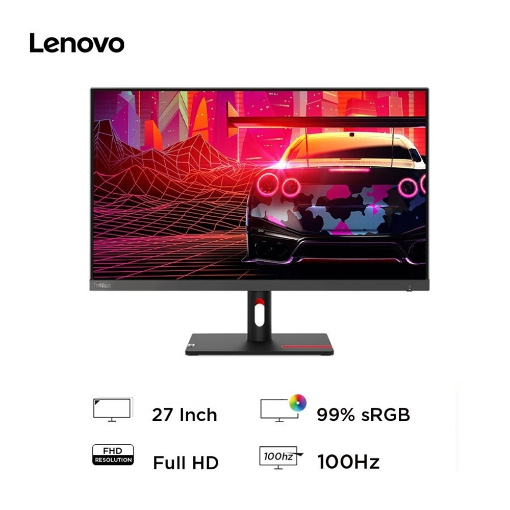 MONITOR LENOVO THINKVISION S27I-30, 27' WLED FHD IPS, 100HZ, 4MS - 3