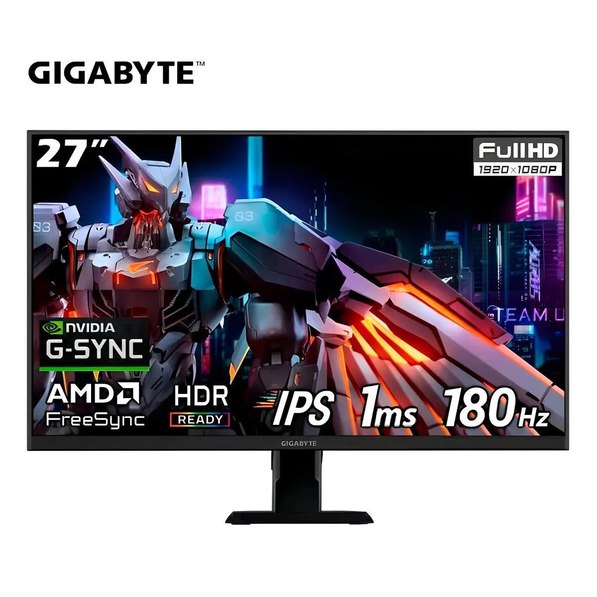 MONITOR GIGABYTE GAMING GS27FA, 27' FHD IPS, 180HZ, 1MS - 1