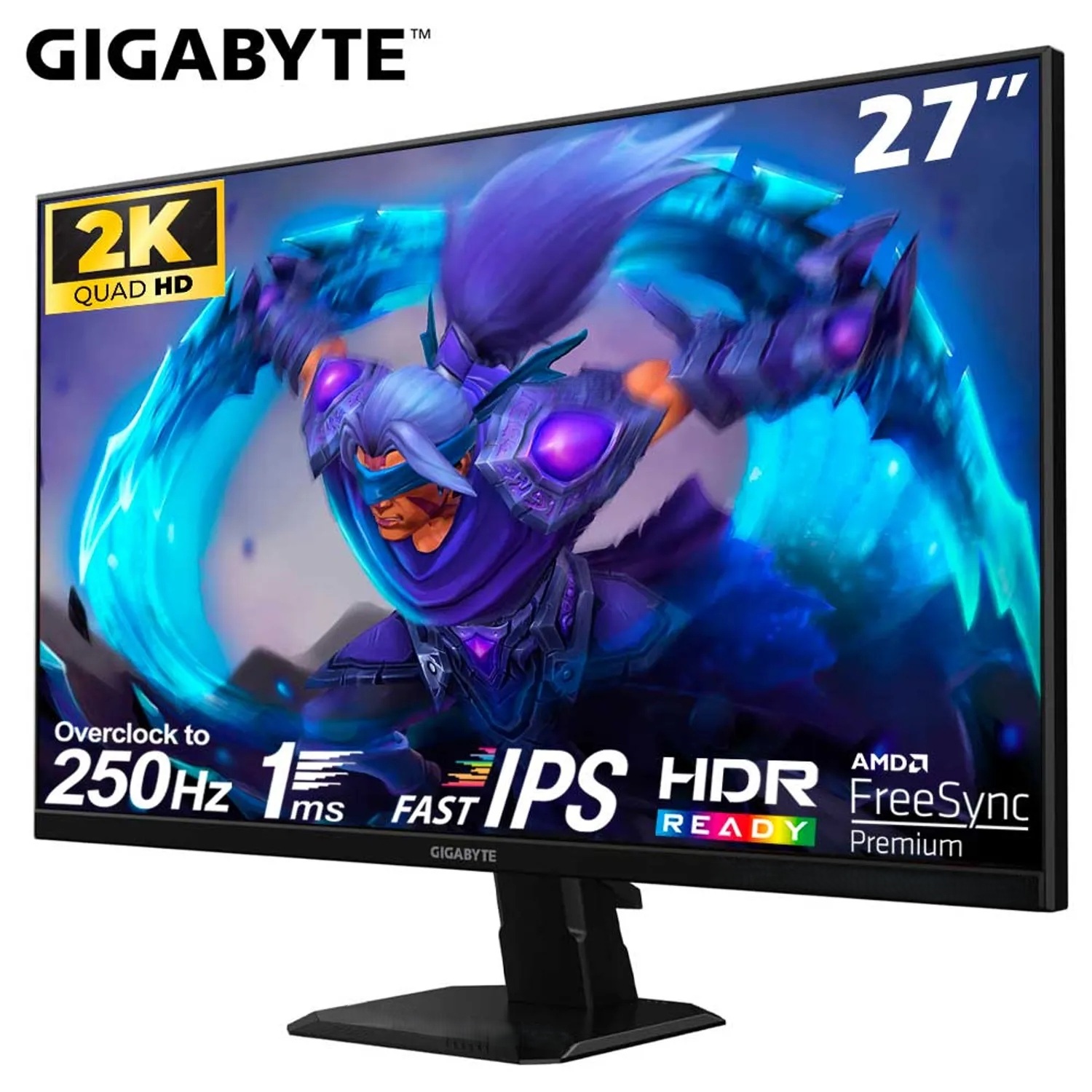 MONITOR GIGABYTE GAMING GS27QX, 27' QHD IPS 2K, 240HZ, 1MS - 1