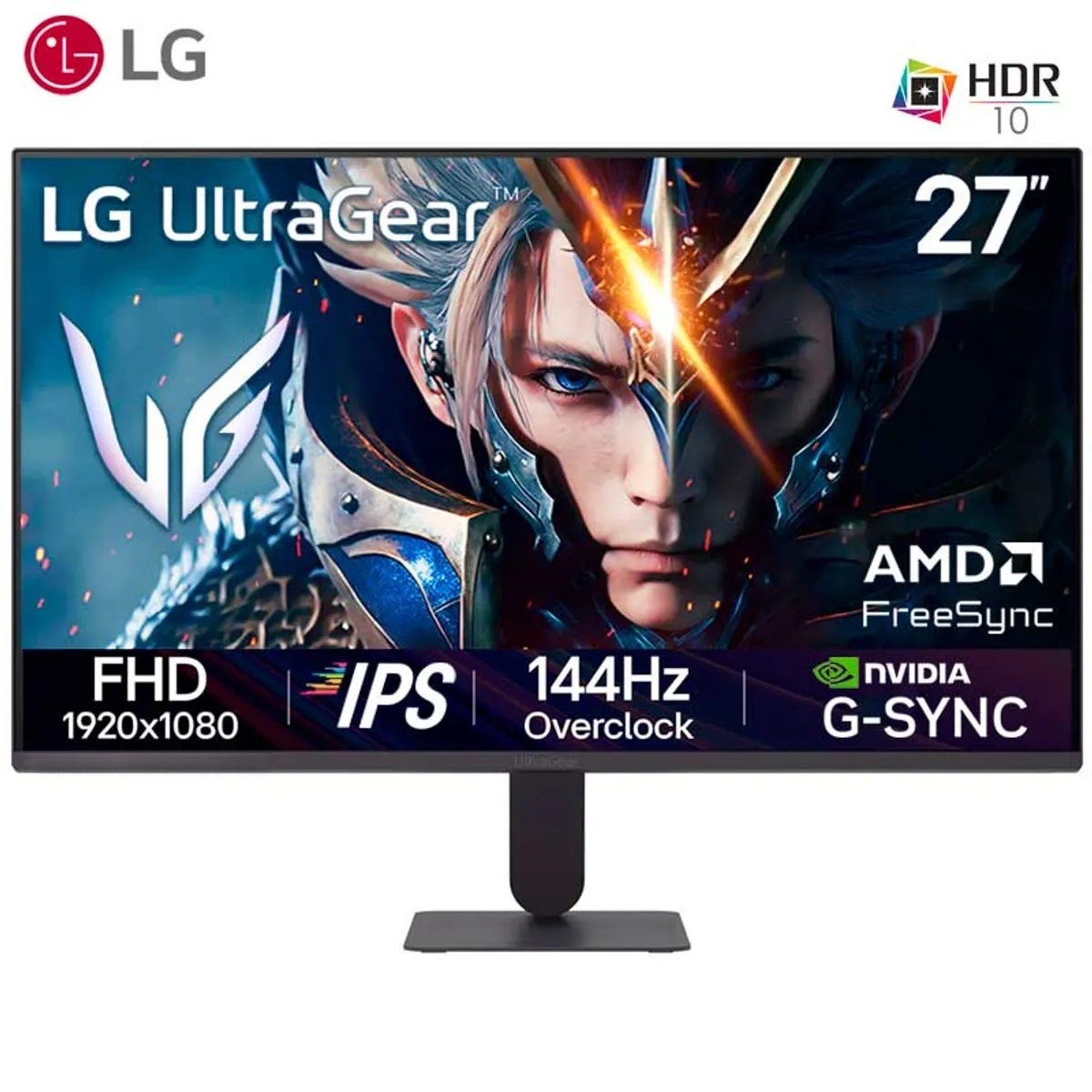 MONITOR LG GAMING ULTRAGEAR 27G411A-B, 27' FHD IPS, 144HZ, 5MS - 1