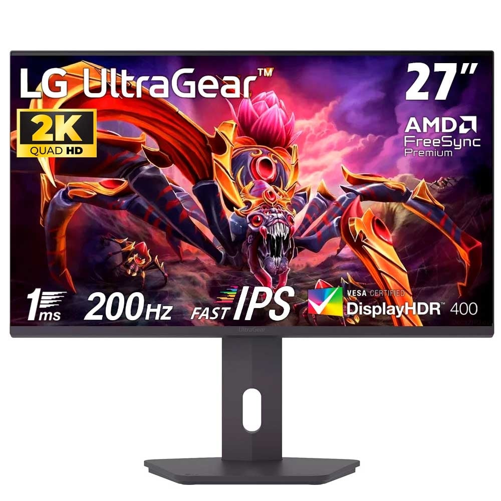 MONITOR LG ULTRAGEAR G6 27G610A-B, 27' QHD IPS 2K, 200HZ, 1MS, PIVOTE - 1