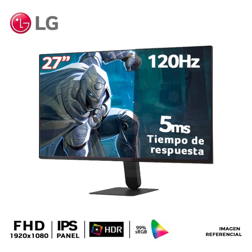MONITOR LG 27U411A-B, 27' FHD IPS, 120HZ, 5MS - 1