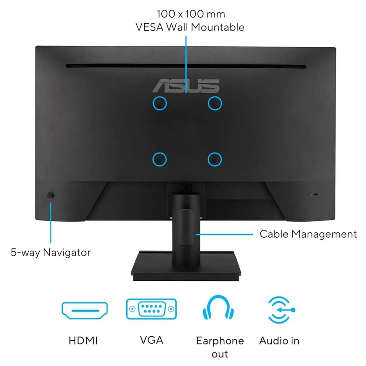 MONITOR ASUS GAMING VA249HG, 24' FHD IPS, 120HZ, 1MS - 4