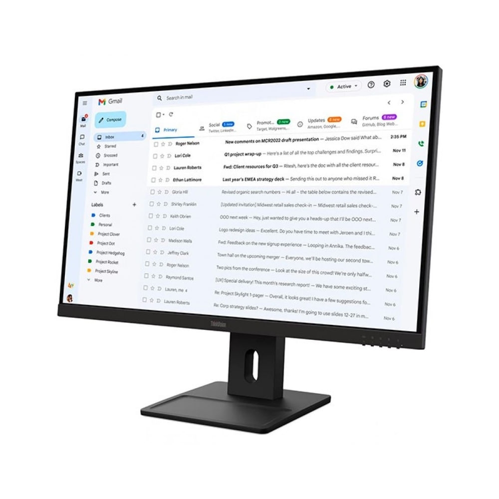 MONITOR LENOVO THINKVISION E27-40, 27' WLED IPS, 100HZ, 4MS, PARLANTE - 2