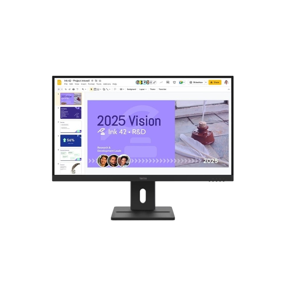 MONITOR LENOVO THINKVISION E27-40, 27' WLED IPS, 100HZ, 4MS, PARLANTE - 3