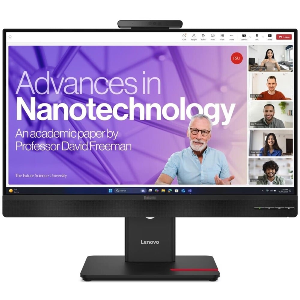 MONITOR LENOVO THINKVISION T24-4V, 24' WLED IPS, 120HZ, 4MS, PIVOTE, CÁMARA WEB, PARLANTE - 1