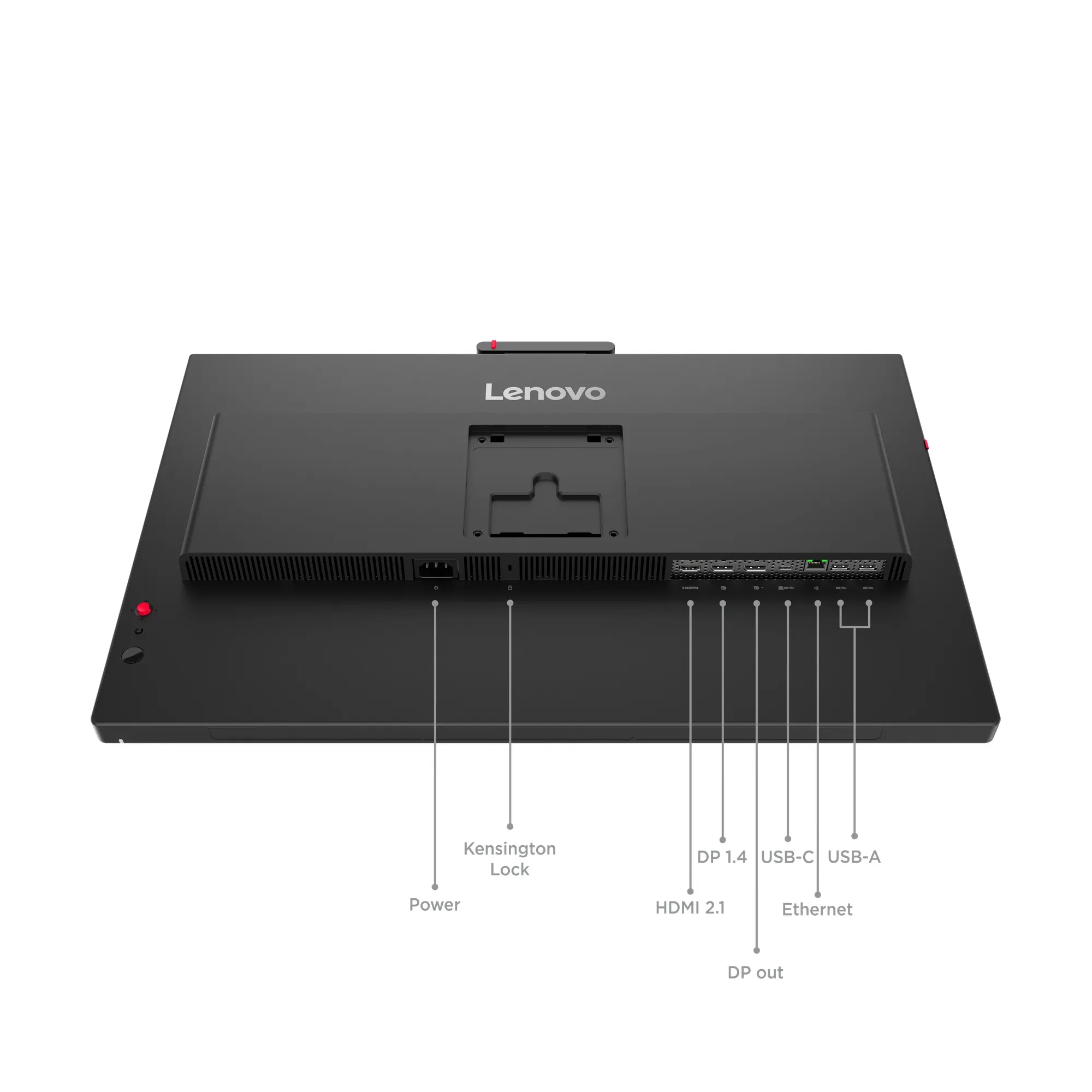 MONITOR LENOVO THINKVISION T24-4V, 24' WLED IPS, 120HZ, 4MS, PIVOTE, CÁMARA WEB, PARLANTE - 6