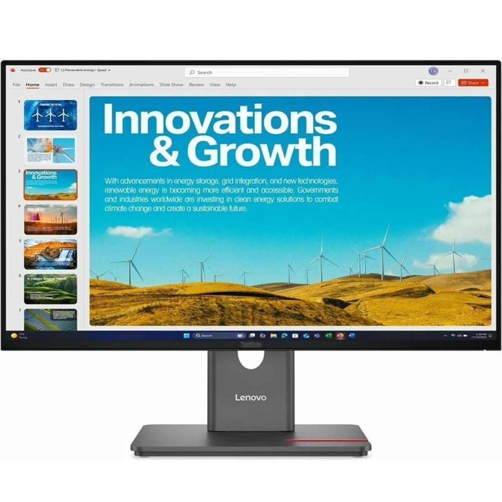 MONITOR LENOVO THINKVISION T24D-40, 24' WLED FHD IPS, 120HZ, 4MS, PIVOTE, PARLANTE - 1