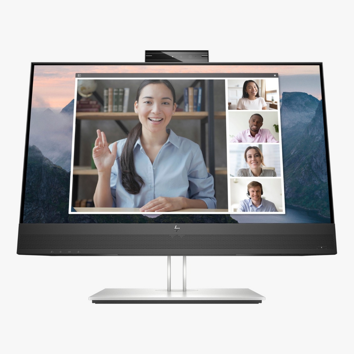 MONITOR HP E24MV G4, 24' FHD IPS, 60HZ, 5MS, PIVOTE, CÁMARA WEB, PARLANTE - 3