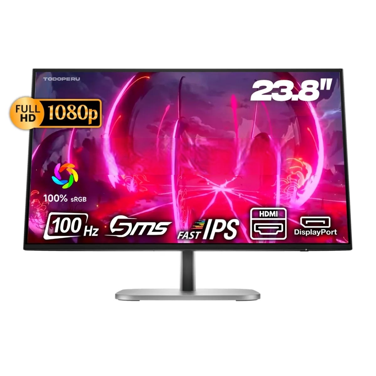MONITOR HP SERIE 5 PRO 524PF, 24' WLED FHD IPS, 100HZ, 5MS, PIVOTE - 1