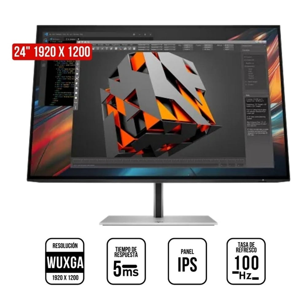 MONITOR HP SERIE 7 PRO 724PU, 24' WUXGA FHD, 100HZ, 5MS, PIVOTE - 1