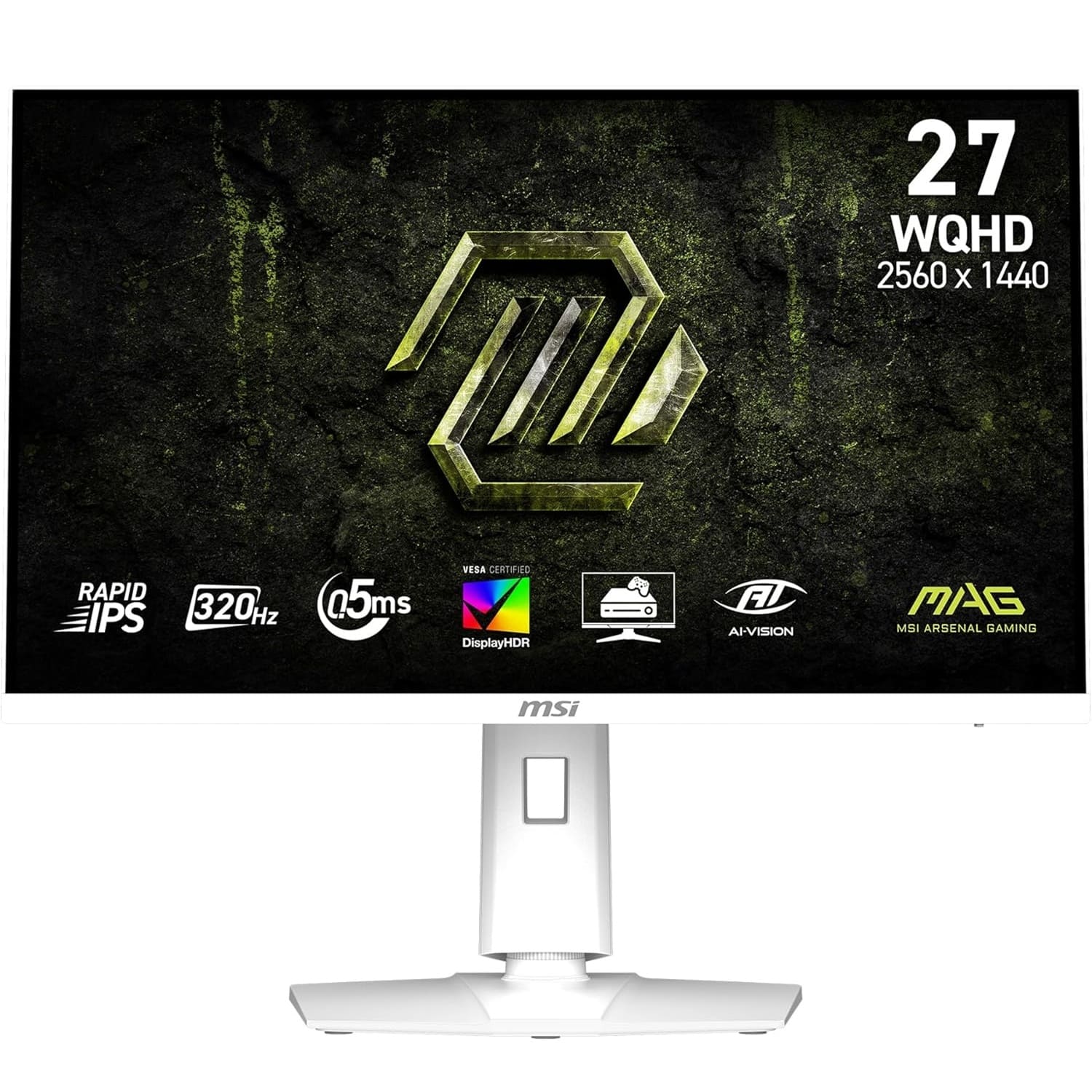 MONITOR MSI GAMING MAG 274QRFW X32, 27' WQHD 2K, 320HZ, 0,5MS, PIVOTE - 3