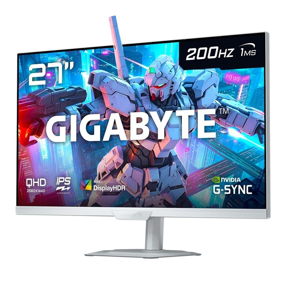 MONITOR GIGABYTE GAMING M27Q2 QD ICE, 27' QHD 2K, 200HZ, 1MS, PIVOTE - 2