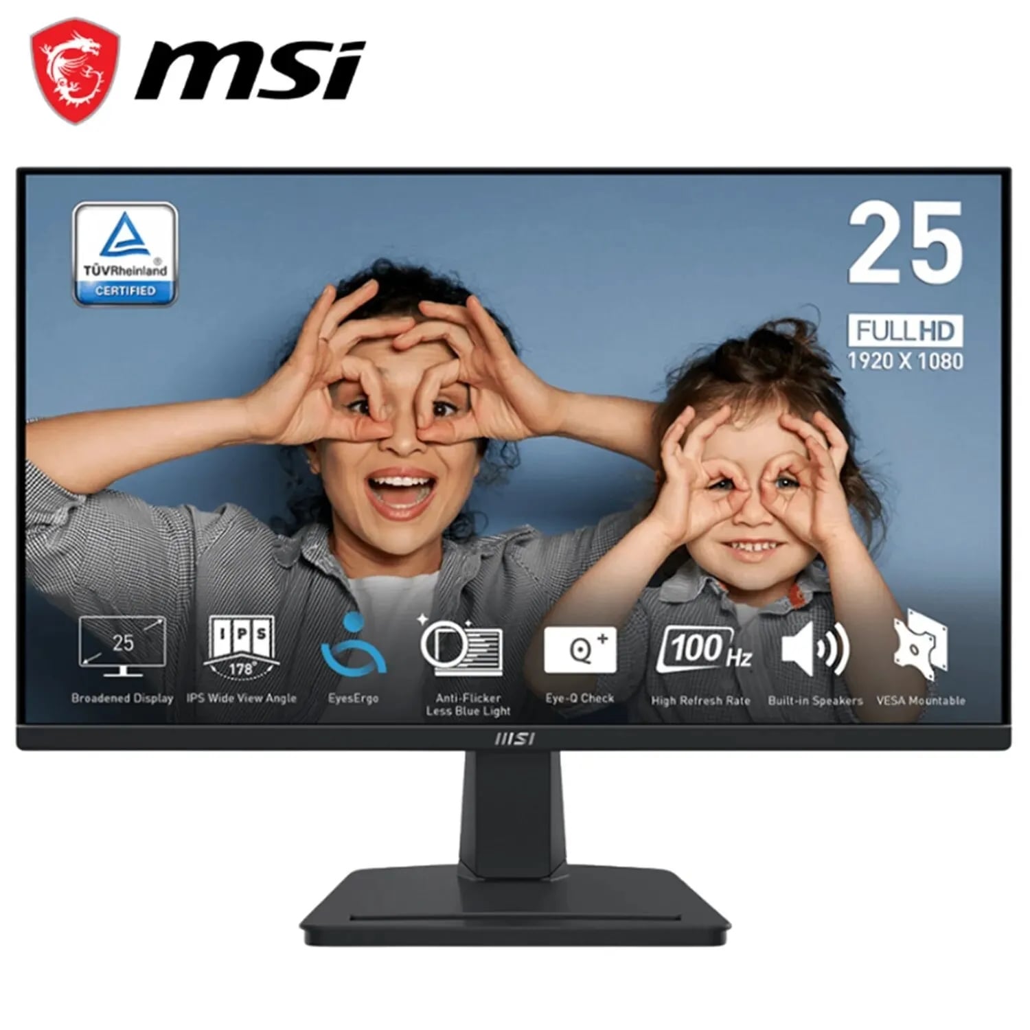 MONITOR MSI PRO MP251 E14L, 25' FHD IPS, 144HZ, 1MS - 1