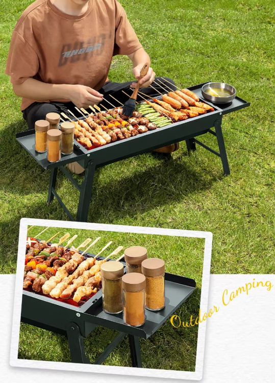 PARRILLA PORTÁTIL PARA BARBACOA PLEGABLE - 4