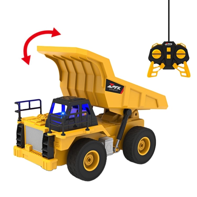 RC DUMP TRUCK CAMIÓN VOLQUETE CON CONTROL REMOTO A ESCALA 1:24 - 1