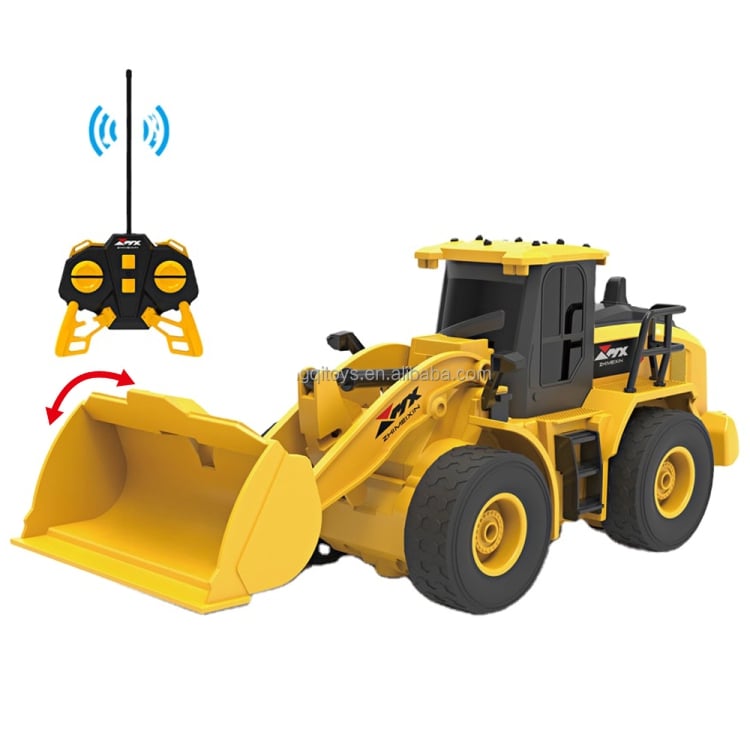 BULLDOZER CARGADOR FRONTAL DE 6 CH ESCALA 1/24 RC A CONTROL REMOTO - 2