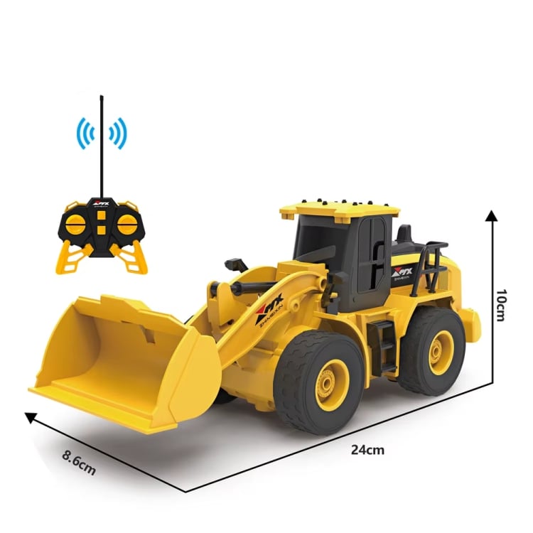 BULLDOZER CARGADOR FRONTAL DE 6 CH ESCALA 1/24 RC A CONTROL REMOTO - 4