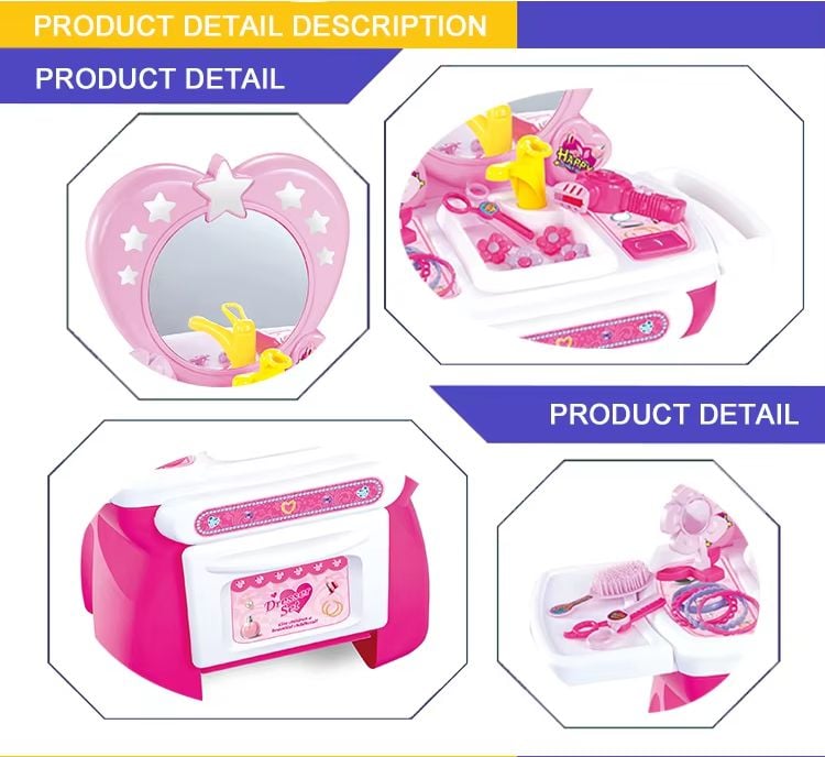 SET DE BELLEZA TOCADOR DE NIÑAS CON ACCESORIOS - 4