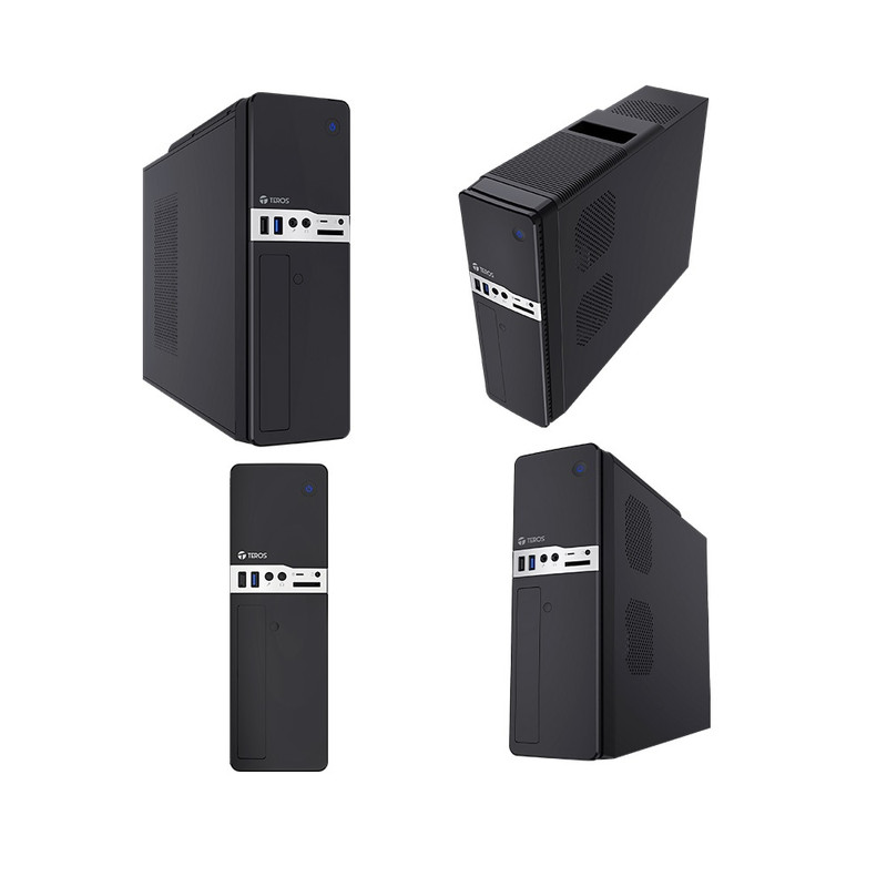 CASE TEROS TE1032S MICRO TOWER 250W USB 2.0 USB 3.0 AUDIO HD - 1