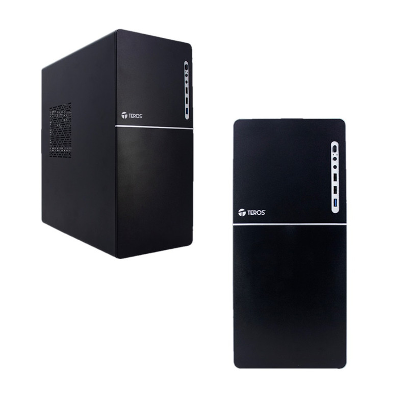 CASE TEROS TE-1038S FACTOR DE FORMA ATX 250W USB 3.0 2.0 AUDIO NEGRO - 1