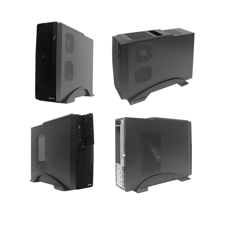 CASE TEROS TE-1039S SLIM 250 W USB 3.0 USB 2.0 AUDIO HD DVD NEGRO - 2