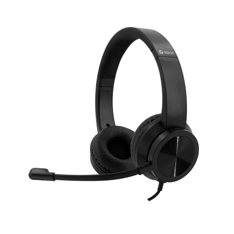 AUDIFONOS TEROS TE-8037N TE8037N HEADSET USB NEGRO - 1